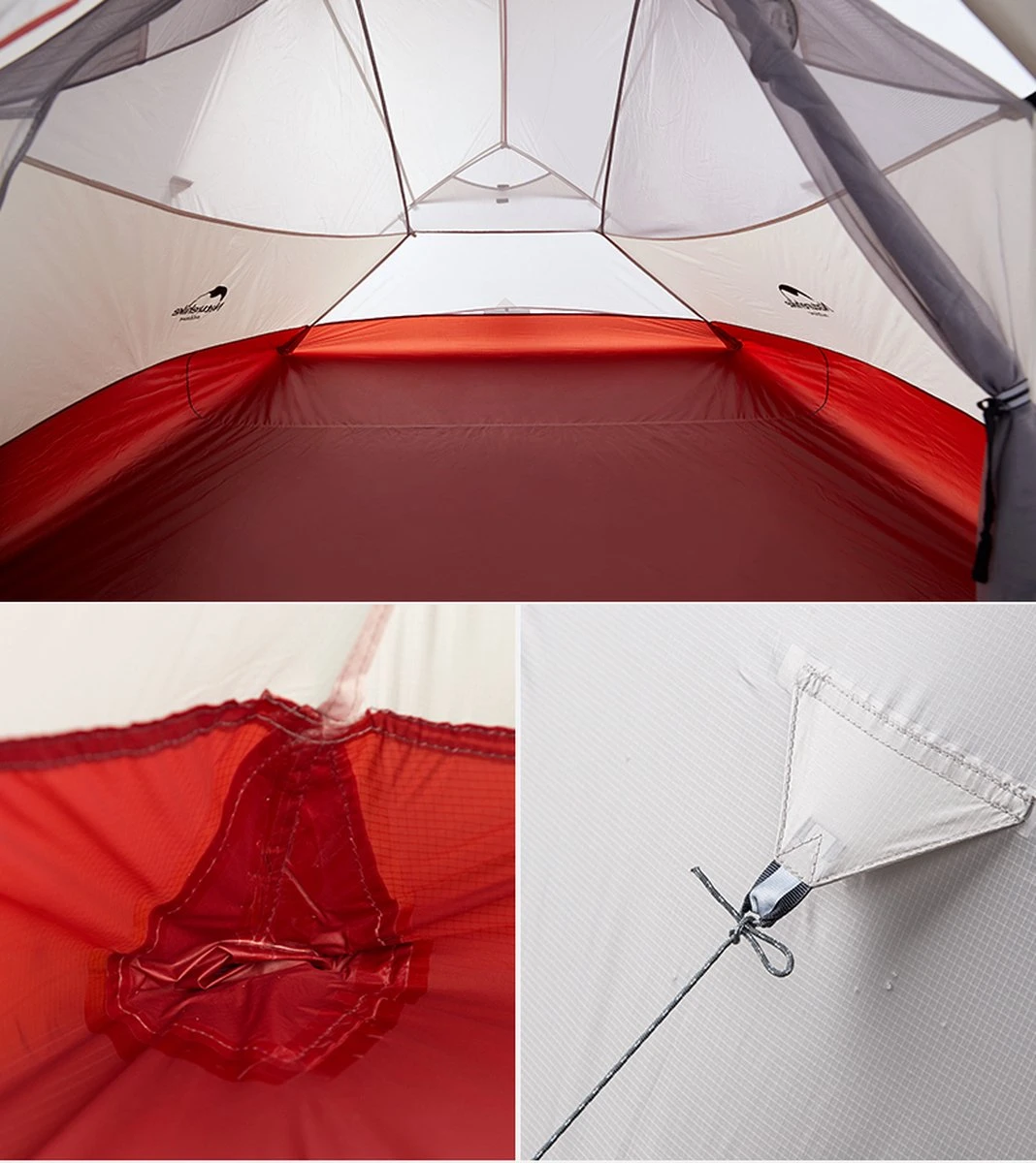 Cloud Up 3 Upgraded - Naturehike® - Tent 3 Persoons - Lichtgewicht Tent - Incl. Grondzeil - 20D 4000MM - Outdoor Kampeertent - Waterdicht - Hiking & Wandelen - Afbeelding 10