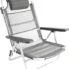 Bo-Camp Beach Chair - Monaco - Aluminium - Grijs