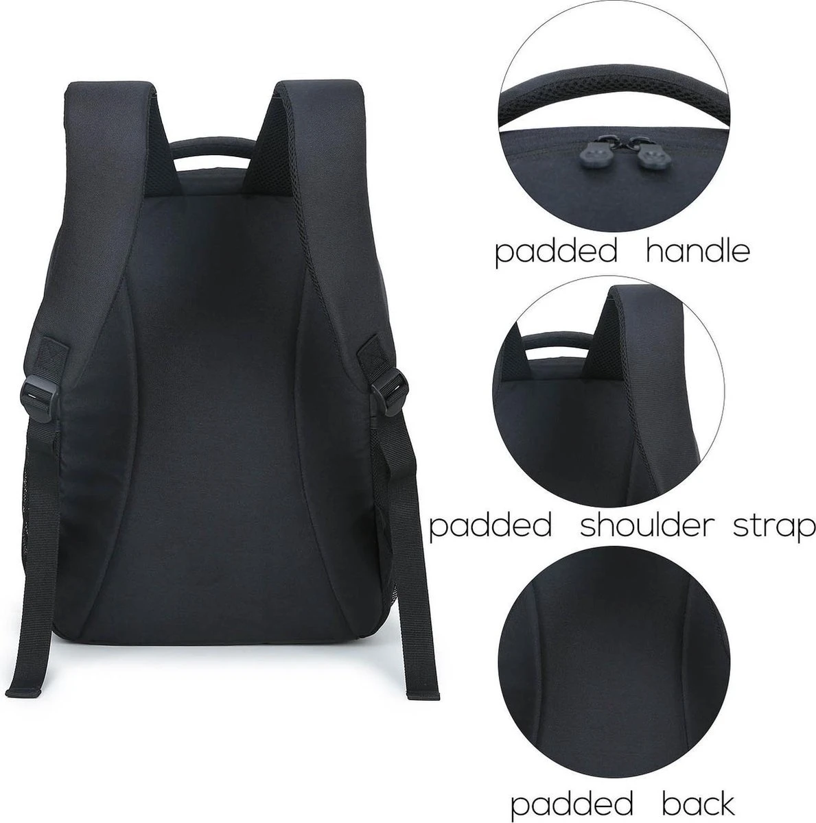 Koelrugtas - 23L - Wandelrugzak - Dagrugzak - Outdoor Rugzak - Dames & Heren - Zwart - Afbeelding 9