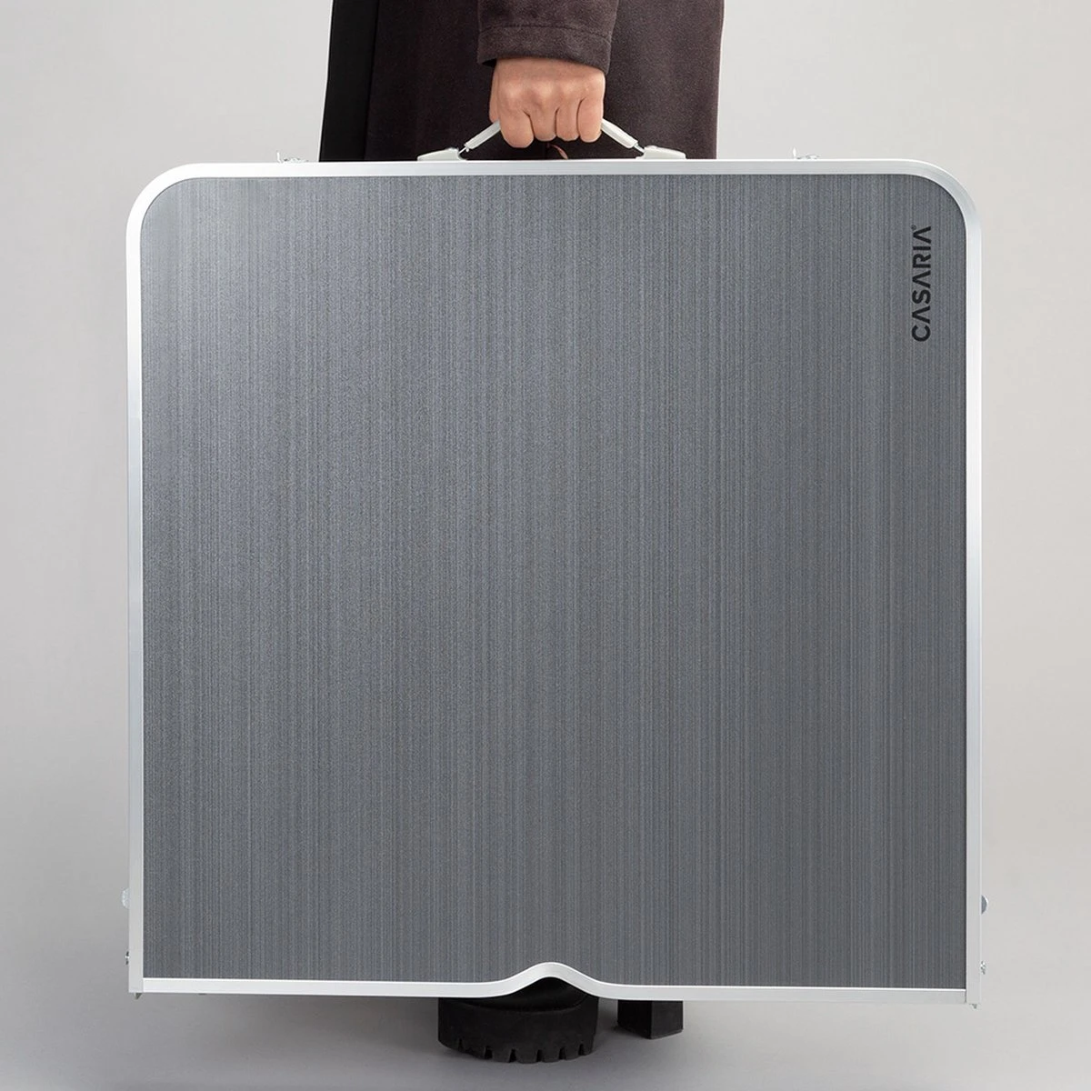 Casaria Campingtafel – Inklapbaar Verstelbaar - 120x60x70 Cm Grijs - Afbeelding 5