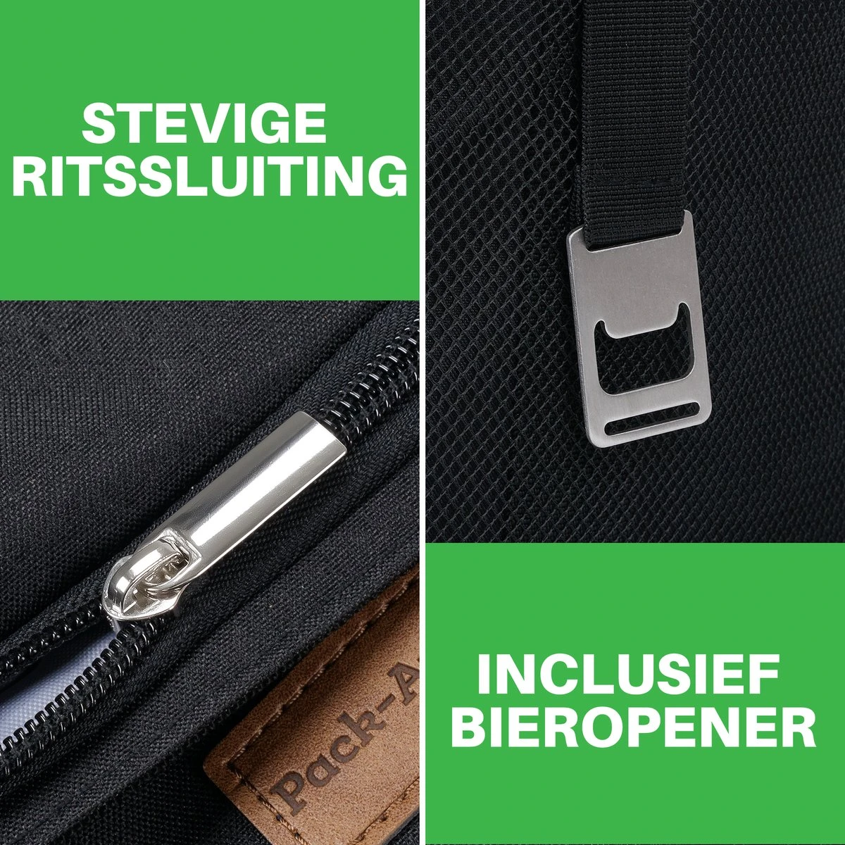 Packaway 4 Laags Geïsoleerde Koeltas - Lunchtas 40 Liter - Zwart - Afbeelding 10