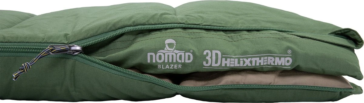 NOMAD® Blazer Slaapzak | 205x80cm Groen | Lichtgewicht & Kwalitatief | Slaapzak | Incl Hoes - Afbeelding 6