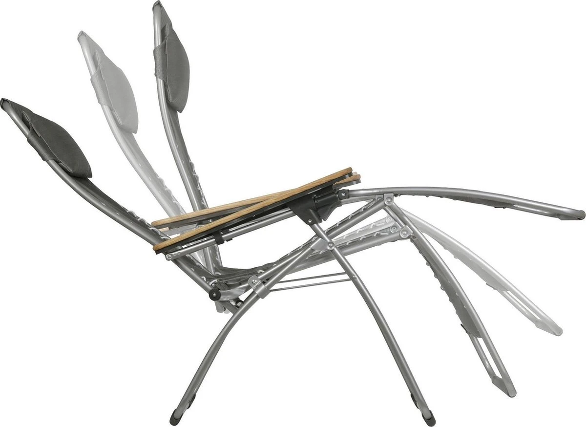 Lafuma RSXA XL Clip - Relaxstoel - Verstelbaar - Inklapbaar - Zero Gravity - Seigle - Afbeelding 3