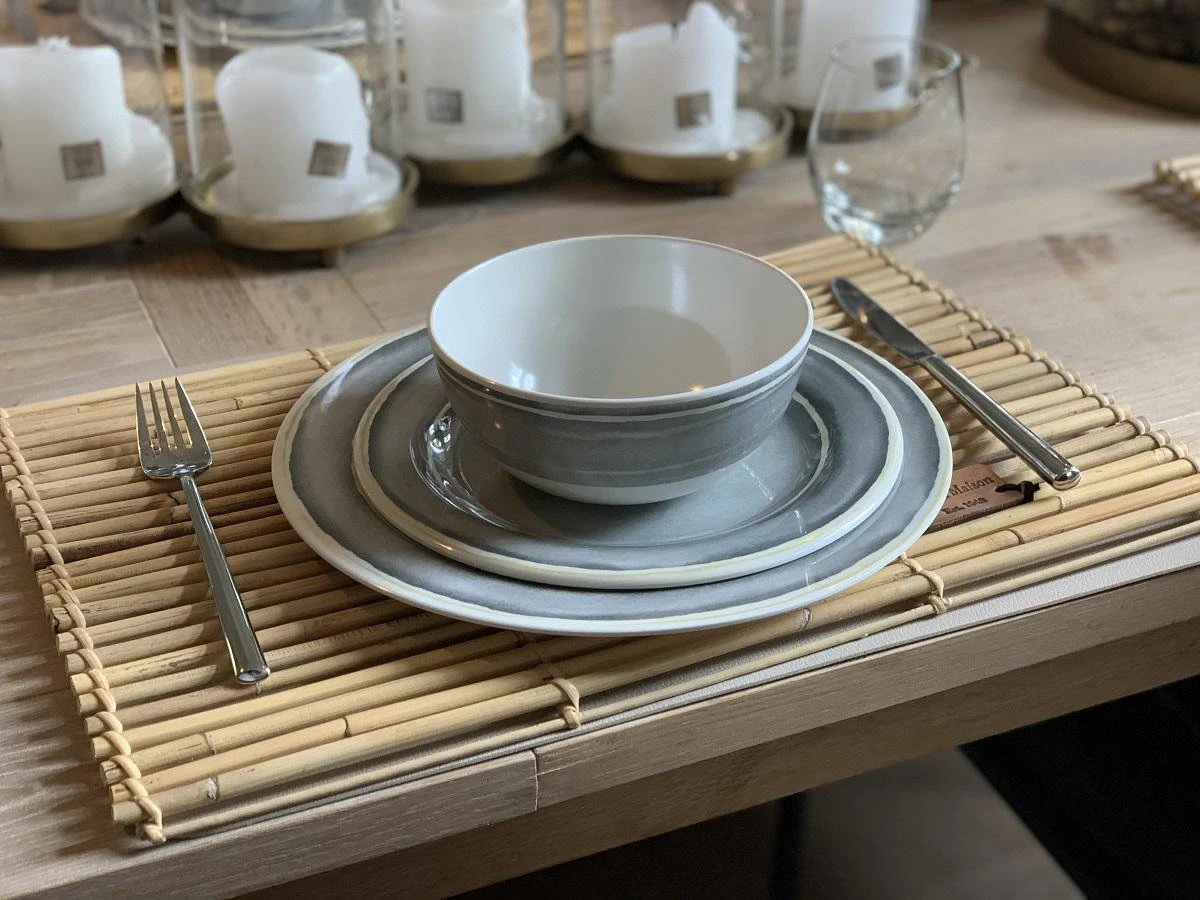 RJRQuality Camping Servies - 12 Delig – 100% Melamine Servies Set – Campingservies – Melamine Borden